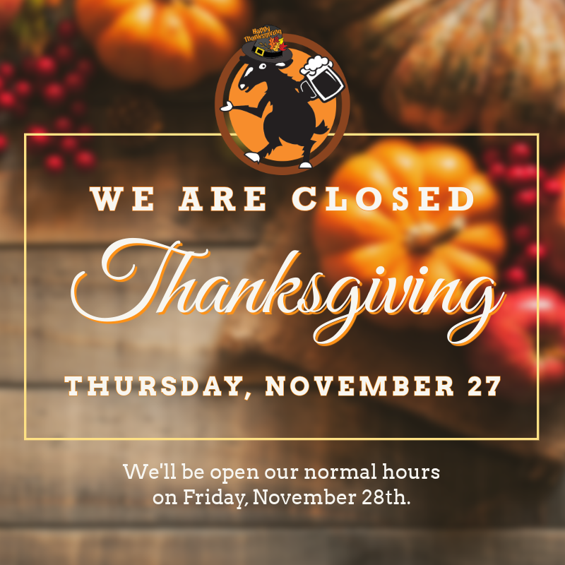 Closed for Thanksgiving